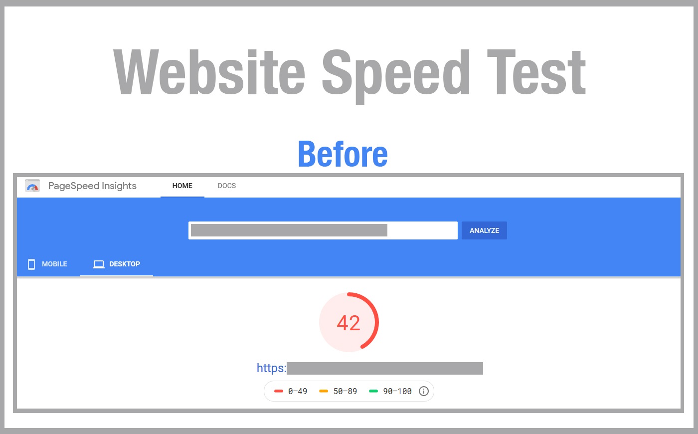 essential oil website speed test results before